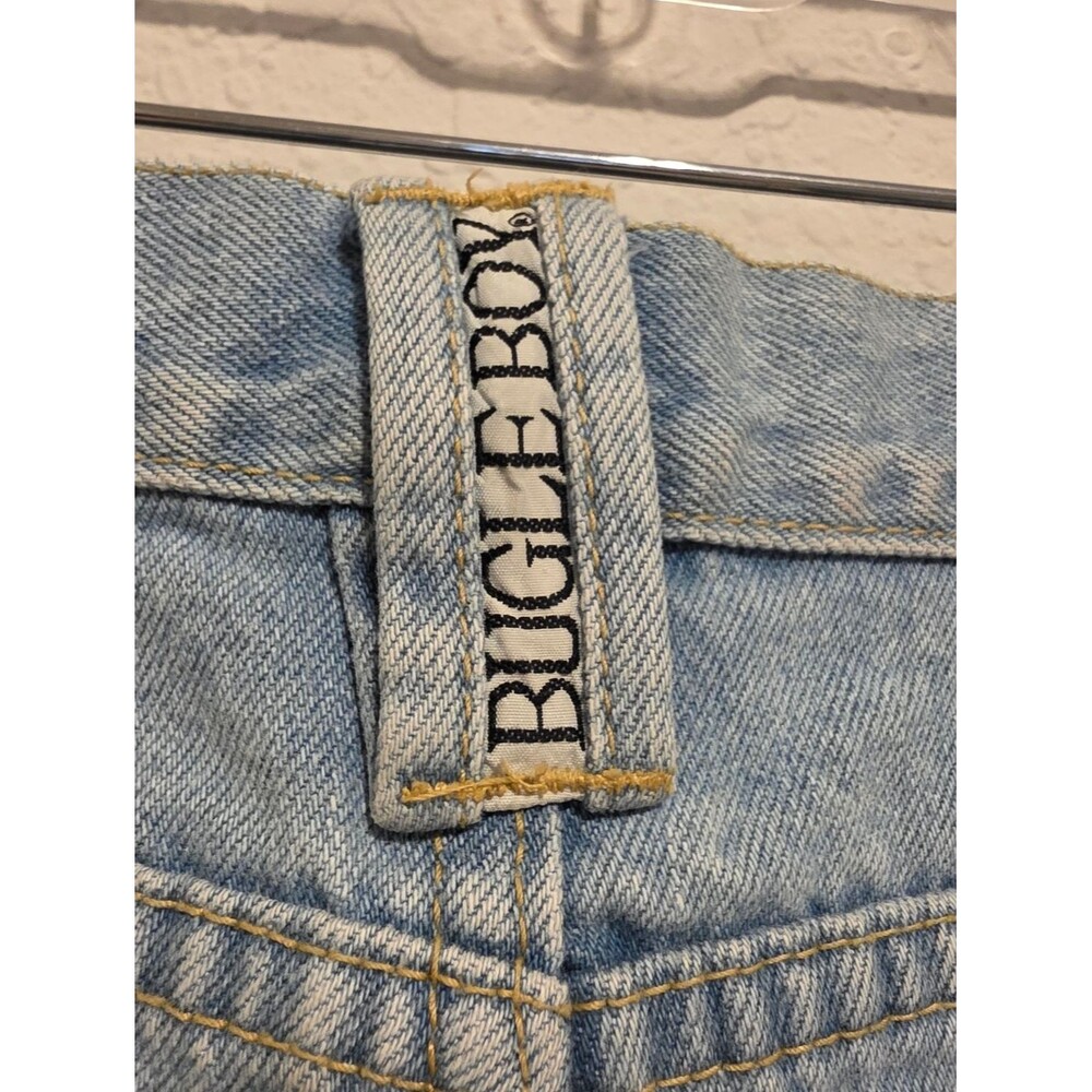Vintage Bugle Boy Jeans Blue Denim Straight Mid Rise 90's Y2K LOGO Men's 36M